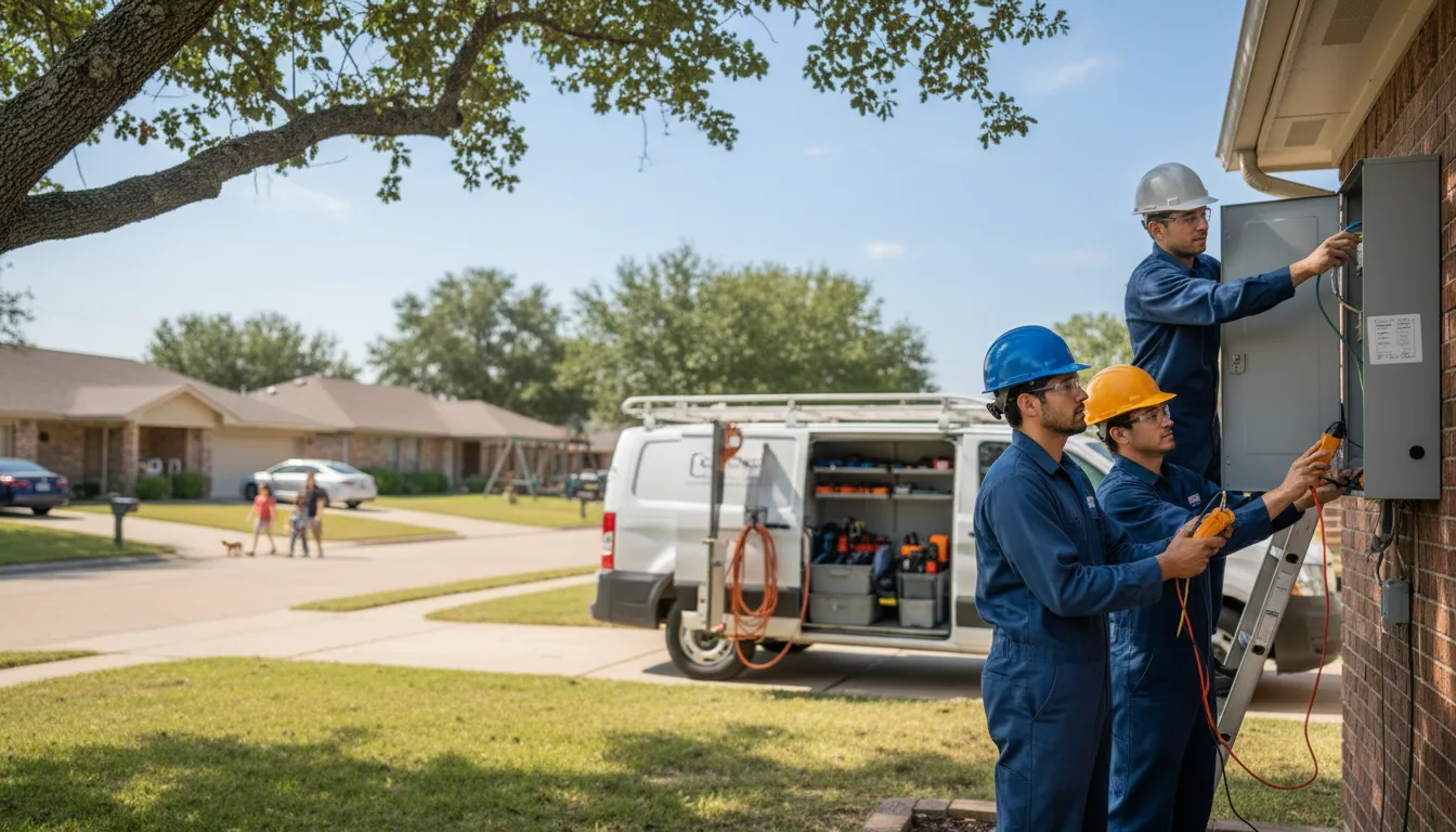 Certified electrician providing emergency electrical services in Heflin, LA